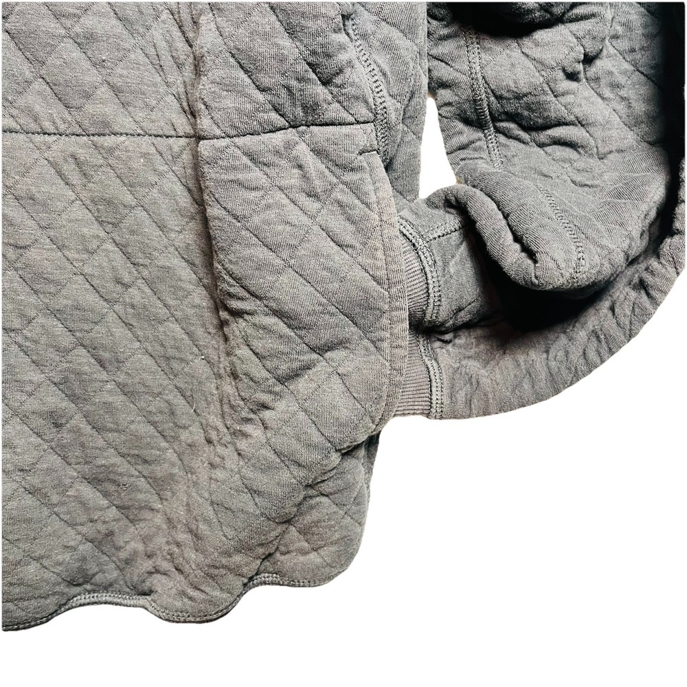 Duluth Trading Quilted Mens Md. Blue Crew Neck Button Jacket Work Outdoor Soft - Picture 4 of 9